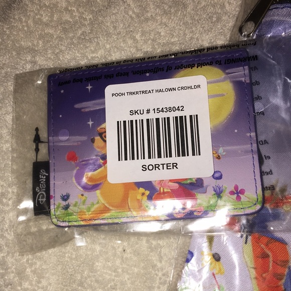 🎃Disney Winnie The Pooh Halloween Passport Crossbody Bag & Cardholder - Picture 3 of 12